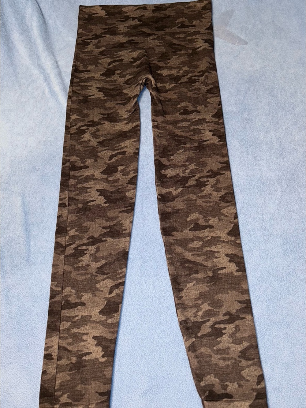 SPANX Gray/Dk Gray Camo High-Waist Shapewear Leggings